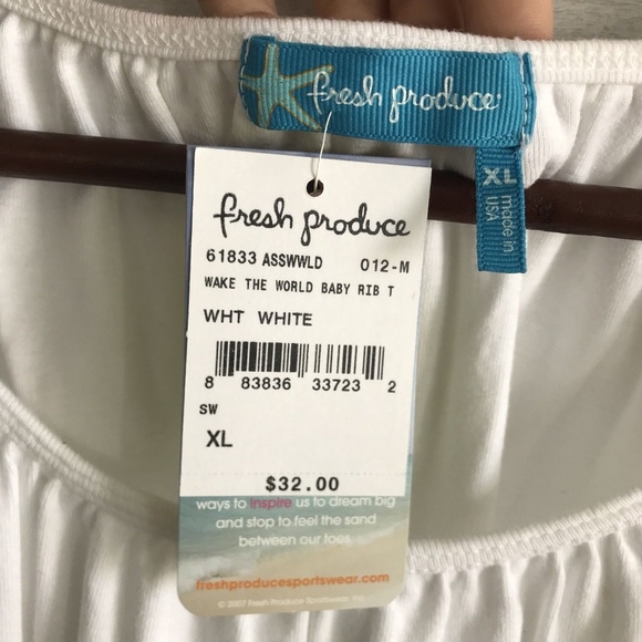 Fresh Produce Lettuce Hem Short Sleeve Top - Picture 3 of 6